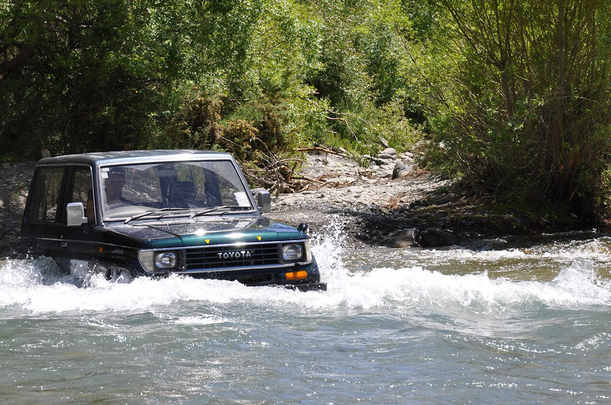 Driving through a Ford